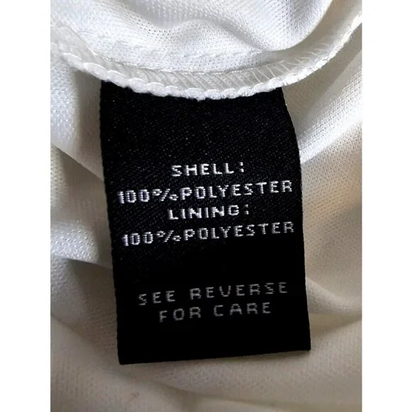 MSK Metallic Lantern-Sleeve Off-The-Shoulder Top Size PL Blouse Fancy Wedding - Picture 9 of 10